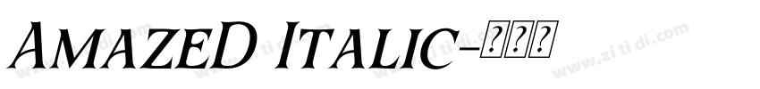 AmazeD Italic字体转换
